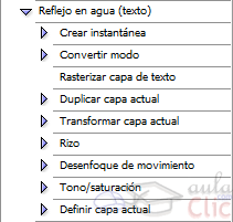 Reflejo en el agua