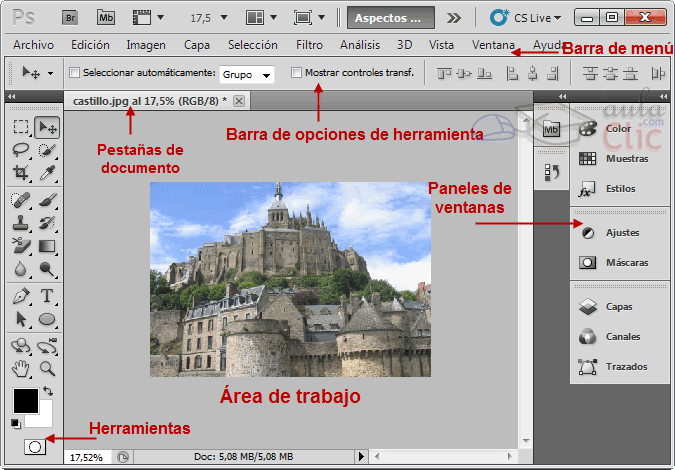 �rea de Trabajo