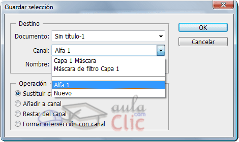 Cuadro de di�logo Guardar selecci�n