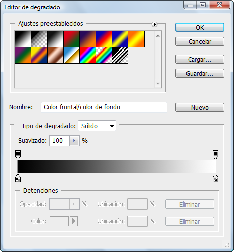 Editor de Degradado