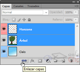 &iquest;D&oacute;nde se enlazan las capas?
