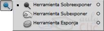 Grupo de herramientas de Saturación