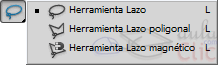 Grupo de herramientas de Selección de Lazo