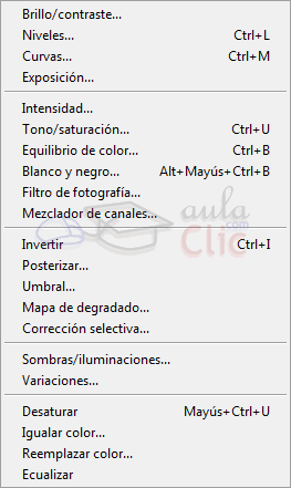 Ajustes en Imagen