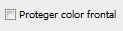 Opci�n Proteger color frontal