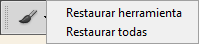 Opci&oacute;n Restaurar herramienta